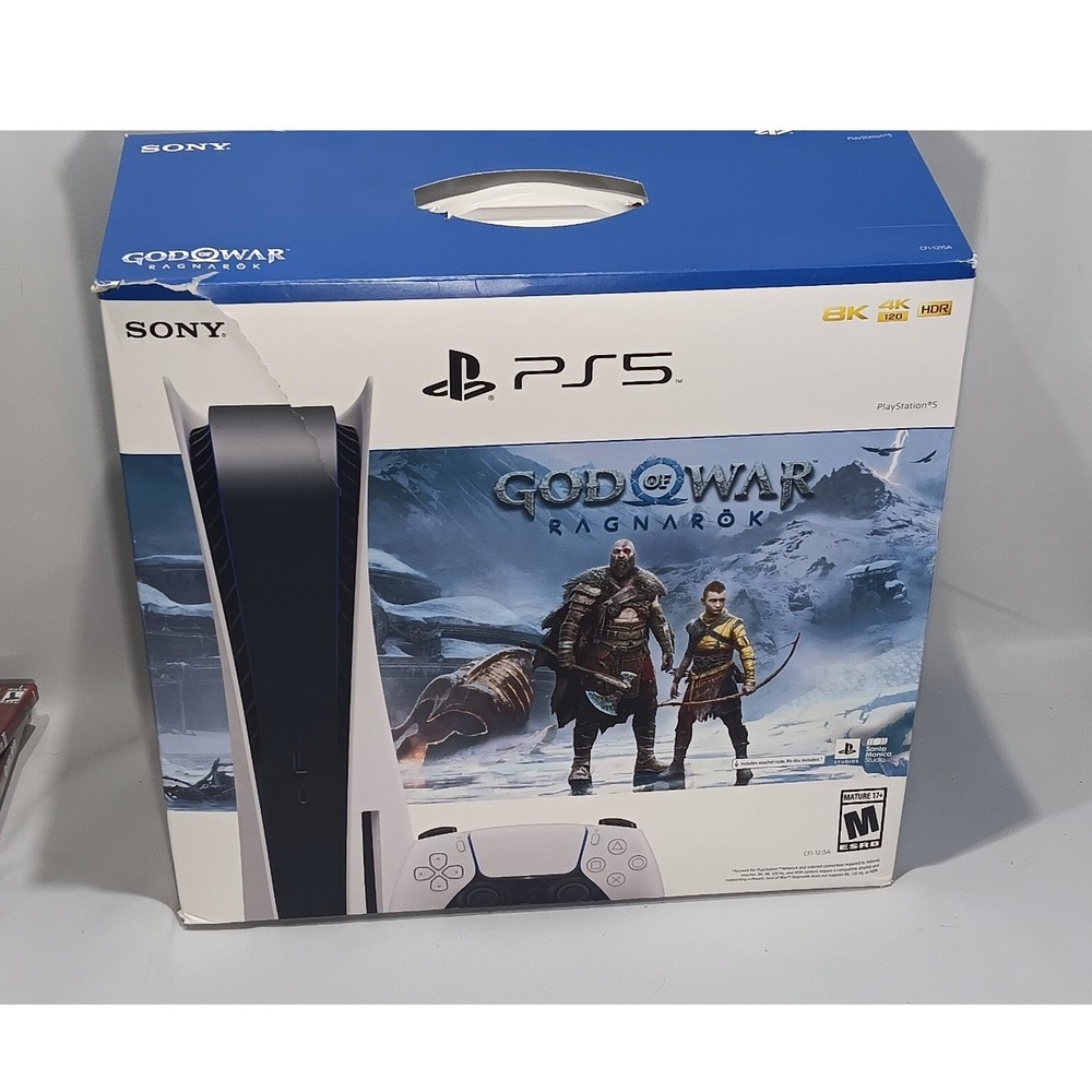 Sony PlayStation 5 PS5 Console God of War Ragnarok Bundle Disc Edition BOX ONLY